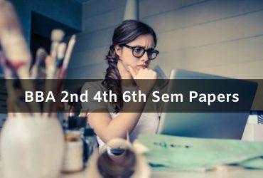 Mdu BBA 2nd 4th 6th Sem Question Papers
