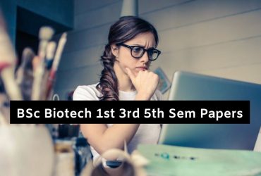 Mdu BSc Biotech 1st 3rd 5th Sem Question Papers