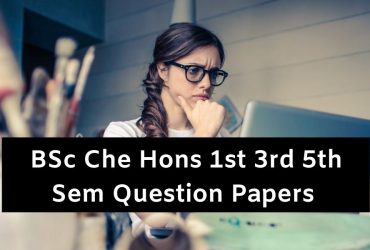 Mdu BSc Che Hons 1st 3rd 5th Sem Question Papers