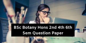Mdu BSc Botany Hons 2nd 4th 6th Sem Question Papers