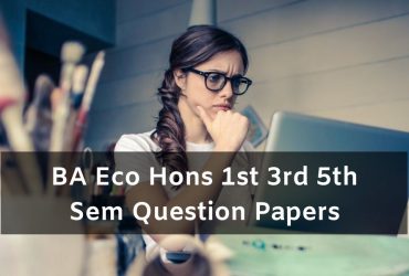 Mdu BA Eco Hons Question Papers
