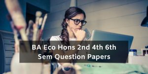 Mdu BA Eco Hon Question Papers