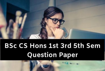 BSc CS Hons Question Papers