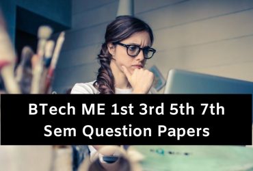 BTech ME Question Papers