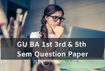 Gu BA 1st 3rd & 5th Sem Question Paper